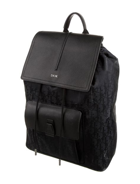 Dior oblique black backpack